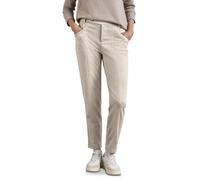 Stoffhose STREET ONE, Damen, Gr. 42, Länge 28, weiß (lucid weiß), Stoff, 76% Polyester, 16% Viskose, 5% Polyamid, 3% Elasthan, unifarben, casual, normal normal, Hosen, High Waist (31351550-42) lucid w