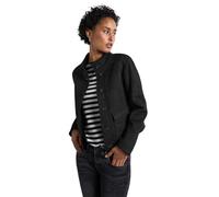 Street One Damen Jacke in Velours-Optik