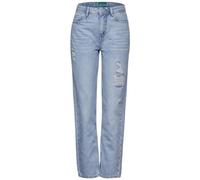 Gerade Jeans STREET ONE Gr. 31, Länge 28, blau (light blue destroyed) Damen Jeans (31748425-31) light blue destroyed