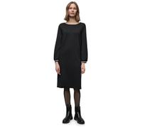 Jerseykleid STREET ONE, Damen, Gr. 34, EURO-Größen, schwarz, Stoff, 70% Viskose, 25% Polyester, 5% Elasthan, unifarben, normal knielang, U-Boot-Ausschnitt, elastischer Bund, Kleider Jerseykleid, in Un
