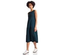 STREET ONE Damen 1408844 Jersey-Kleid mit Volants, Tide Blue, 40