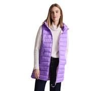 Steppweste STREET ONE Gr. 34, lila (shiny lilac) Damen Westen Longwesten in Unifarbe (71410151-34)