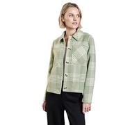 Street One Jackenblazer Damen, Kariert, 90% Polyester/10% Wolle, light mint grün Gr. 42
