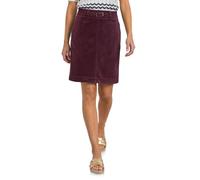 Minirock STREET ONE, Damen, Gr. 40, lila (rustic rouge), Cord, Obermaterial: 100% Baumwolle. Futter: 100% Viskose, unifarben, körpernah kniefrei, Röcke Minirock, Sommerrock / Cordrock mit Schnallendet