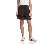 Knielanger Chiffonrock mit Print