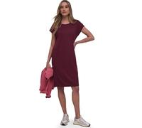 Jerseykleid STREET ONE, Damen, Gr. 42, EURO-Größen, truffle rot, Jersey, 73% Viskose, 24% Polyester, 3% Elasthan, unifarben, normal normal, Rundhals, Bündchen, Kleider Jerseykleid, knielang (79418769-