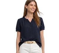 Street One Kurzarm Bluse mit Split Neck und Knöpfen