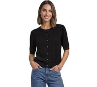 Cardigan STREET ONE, Damen, Gr. 40, schwarz, Strickjacken, mit Rundhalsausschnitt (68942316-40) schwarz
