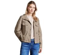 STREET ONE Damen A212577 Kurze Jacke Mit Stehkragen, Safari Beige, 44 EU