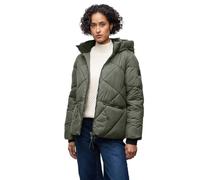 Steppjacke STREET ONE, Damen, Gr. 42, cypress grün, Stoff, Obermaterial: 100% Polyester; Futter: 100% Polyester; Füllung: 100% Polyester, unifarben, normal normal, ohne Ausschnitt, Rippbündchen, Jacke