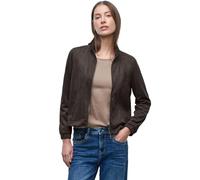Street One Frauen Kurze Velours Jacke in Braun, Gr: 38