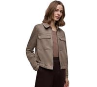 Street One Frauen Kurze Veloursjacke in Braun, Gr: 46
