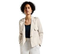 Street One Kurzer Trenchcoat aus Leinen Moonstone Sand Damen Größe 40