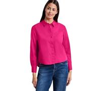 Langarm Bluse mit Hemdkragen aus Twill