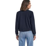 Cardigan STREET ONE, Damen, Gr. 42, schwarzest blau, Stoff, 46% Modal, 46% Polyester, 8% Elasthan, unifarben, normal normal, Rundhals, elastischer Bund, Strickjacken (40685044-42) schwarzest blau