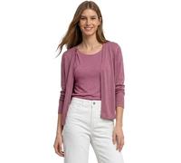 Cardigan STREET ONE, Damen, Gr. 44, schwarz clouded blush, Stoff, 60% Viskose, 40% Polyester, unifarben, comfort fit normal, ohne Ausschnitt, normaler Saum, Strickjacken, in Unifarbe (62483521-44) sch