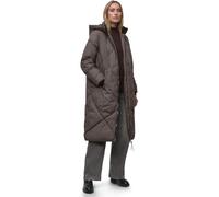 Street One Frauen Lange Steppjacke in Braun, Gr: 46