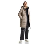 Steppmantel STREET ONE, Damen, Gr. 44, smooth champagne, Stoff, Obermaterial: 100% Polyester; Futter: 100% Nylon; Füllung: 100% Polyester, unifarben, casual, normal hüftbedeckend, ohne Ausschnitt, Lan