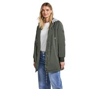 Street One Damen 2005351 Langer Blousun mit Kapuze, Cypress Green, 36