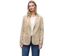 Street One - Langer Cord-Blazer beige - Gr. - 34