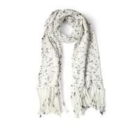 Street One Damen Schal A572666 Chunky NEP Yarn Longscarf gemustert Lucid White One Size