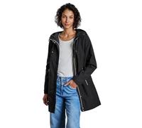 Kurzjacke STREET ONE, Damen, Gr. 34, schwarz, Stoff, Obermaterial: 60% Polyester, 40% Nylon; Futter: 100% Polyester, unifarben, casual, gerade normal, ohne Ausschnitt, Langarm Bündchen, Jacken, mit Ka