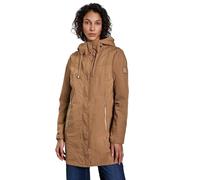 Kurzjacke STREET ONE, Damen, Gr. 36, braun (creamy braun), Stoff, Obermaterial: 60% Polyester, 40% Nylon; Futter: 100% Polyester, unifarben, casual, gerade normal, ohne Ausschnitt, Langarm Bündchen, J