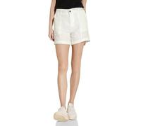 Street One Damen Leinen Bermuda Shorts off white,42