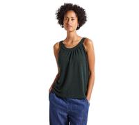 STREET ONE Damen A323538 Leinen-Look Sommertop, Pine Grove Green, 40