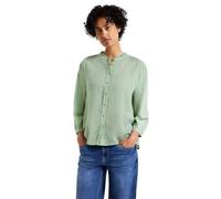 Street One Damen Leinenmix Bluse mit Rüschen