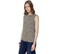 Ripptanktop STREET ONE, Damen, Gr. 42, molten earth, Jersey, Obermaterial: 48% Baumwolle, 48% Modal, 4% Elasthan, körpernah hüftbedeckend, Rundhals, Tops, im Leo-Look / Animal-Print (74026869-42) molt