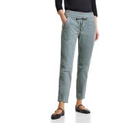 Street One Cordhose Style Bonny Damen Loose Fit knöchelfrei mit Taschen Washed Blau Gr. 44 L28