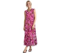 Maxikleid STREET ONE, Damen, Gr. 46, EURO-Größen, bunt (magenta dream), Stoff, Obermaterial: 100% Polyester. Unterkleid: 100% Modal, geblümt, comfort fit knöchelfrei, Rundhals, normaler Saum, Kleider