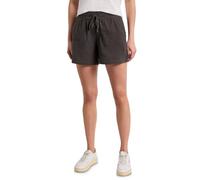 Shorts STREET ONE, Damen, Gr. 40, deep earth, Web, 100% Baumwolle, unifarben, loose fit normal, Hosen Shorts, Middle Waist (25200021-40) deep earth