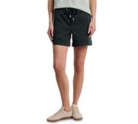 Shorts STREET ONE, Damen, Gr. 38, deep bound grün, Web, 66% Baumwolle, 30% Polyester, 4% Elasthan, unifarben, comfort fit kurz, Hosen Shorts, Elastikbund mit Tunnelzug (60448600-38) deep bound grün