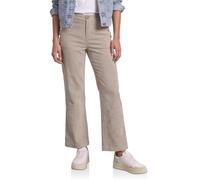 Street One Damen Mid Waist Straight Leg Hose mit Knöpfen 3818678