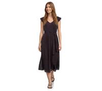 Midikleid aus Mesh mit Leo-Print