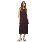 Midikleid STREET ONE, Damen, Gr. 40, EURO-Größen, rustic rouge, Stoff, Obermaterial: 80% Polyester, 20% Baumwolle. Unterkleid: 95% Viskose, 5% Elasthan, unifarben, normal wadenlang, Rundhals, abgestep