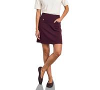 Minirock STREET ONE, Damen, Gr. 40, rustic rouge, Stoff, 70% Viskose, 25% Polyester, 5% Elasthan, unifarben, comfort fit kniefrei, Röcke Minirock, in Unifarbe (27925219-40) rustic rouge