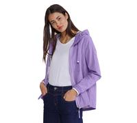 Windbreaker STREET ONE Gr. 34, lila (shiny lilac) Damen Jacken Kurze mit Kapuze Tunnelzugband (81917417-34)