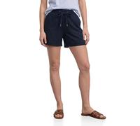 Shorts STREET ONE, Damen, Gr. 34, shadowed navy, Stoff, 100% Viskose, unifarben, loose fit kniefrei, Hosen Shorts, im Loose Fit (38610509-34) shadowed navy