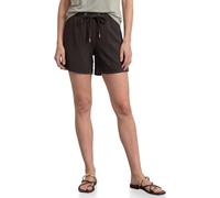 Shorts STREET ONE, Damen, Gr. 38, espresso braun, Stoff, 100% Viskose, unifarben, loose fit kniefrei, Hosen Shorts, im Loose Fit (34658704-38) espresso braun