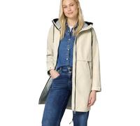 Parka STREET ONE, Damen, Gr. 42, powder beige, Web, Obermaterial: 68% Baumwolle, 32% Nylon; Futter: 100% Polyester, unifarben, normal normal, ohne Ausschnitt, Bündchen, Jacken Parka, mit Kapuze (35807