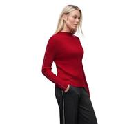 Pullover in Rippstruktur Rot 42
