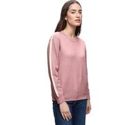 Strickpullover STREET ONE, Damen, Gr. 34, powder pink meliert, Stoff, 30% Polyester, 29% Polyacryl, 21% Viskose, 20% Nylon, unifarben, normal normal, Rundhals, Rippbündchen, Pullover, Grobstrick (1236