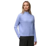 Pullover mit Strukturmix Blau 44