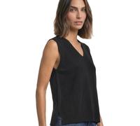 Pullunder STREET ONE, Damen, Gr. 46, schwarz, Stoff, 30% Polyester, 27% Polyacryl, 23% Polyamid, 20% Viskose, unifarben, comfort fit normal, V-Ausschnitt, normaler Saum, Pullover Pullunder, mit V-Auss