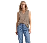 Pullunder STREET ONE, Damen, Gr. 44, sanded amber meliert, Stoff, 30% Polyester, 27% Polyacryl, 23% Polyamid, 20% Viskose, unifarben, comfort fit normal, V-Ausschnitt, normaler Saum, Pullover Pullunde