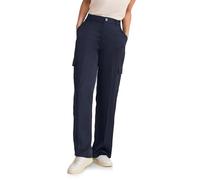 Street One Cargohose "Satin" in Dunkelblau - 57% | Größe W42/L30 | Damenhosen