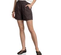 Street One Frauen Shorts aus Leinen mit Paperbag-Bund in Braun, Gr: 34